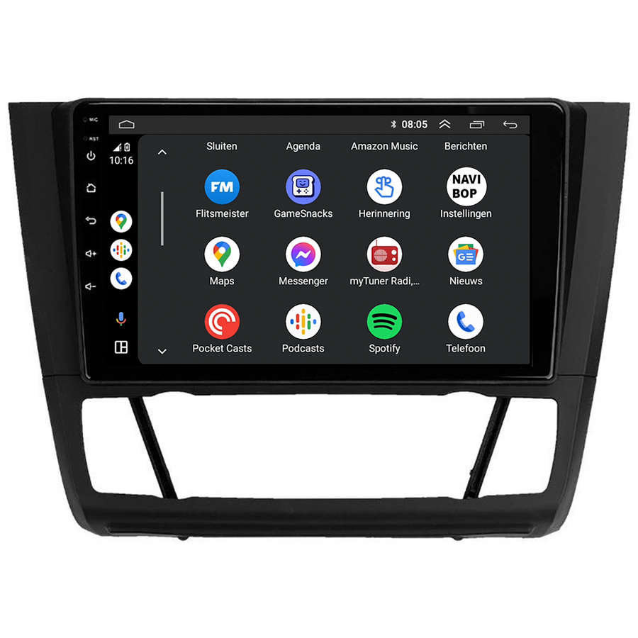 BMW 1 Serie | Autoradio | CarPlay & Android Auto | Android 15.0 | 2005 t/m 2014