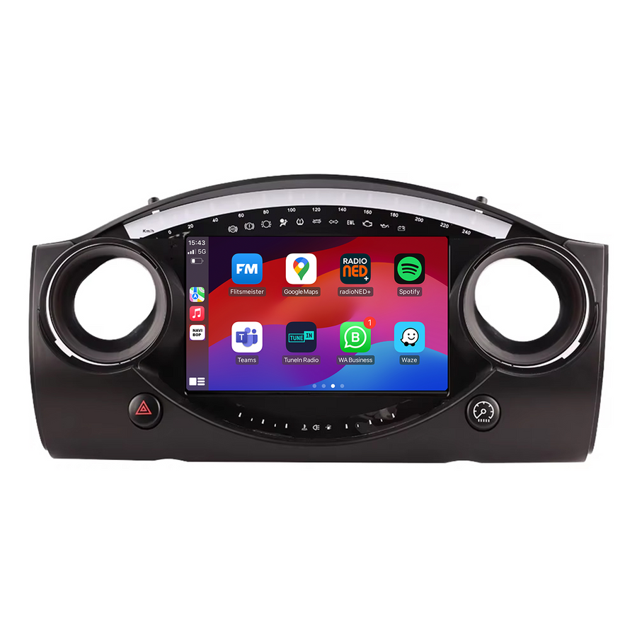 Mini cooper R50 | Autoradio | CarPlay & Android Auto | Android 15.0 | 2000 t/m 2007