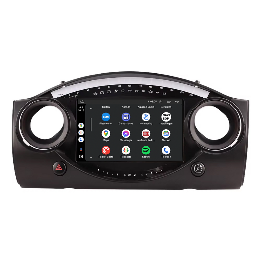 Mini cooper R53 | Autoradio | CarPlay & Android Auto | Android 15.0 | 2000 t/m 2007