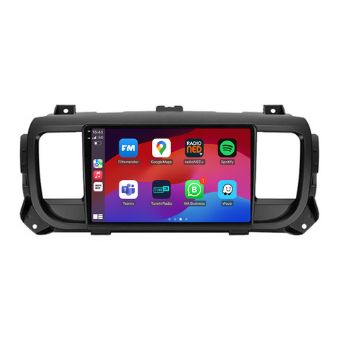 Fiat Scudo | Autoradio | CarPlay & Android Auto | Android 15.0 | 2016 t/m 2023