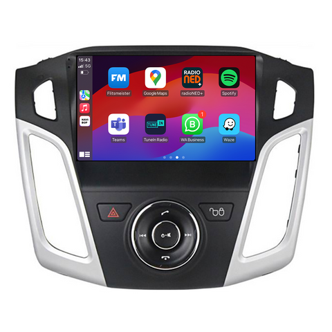 Ford Focus | Autoradio | CarPlay & Android Auto | Android 15.0 | 2011 t/m 2016