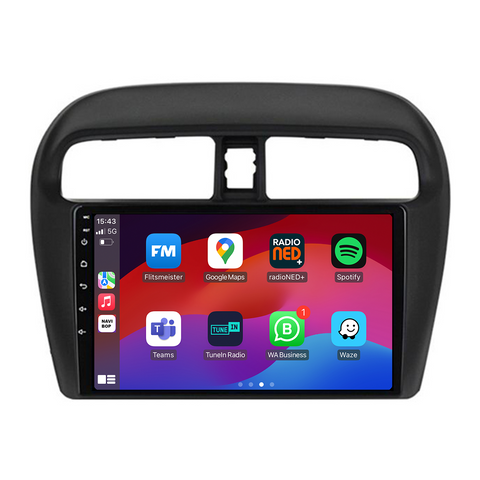 Mitsubishi Space Star   | Autoradio | CarPlay & Android Auto | Android 15.0 | 2012 t/m 2018