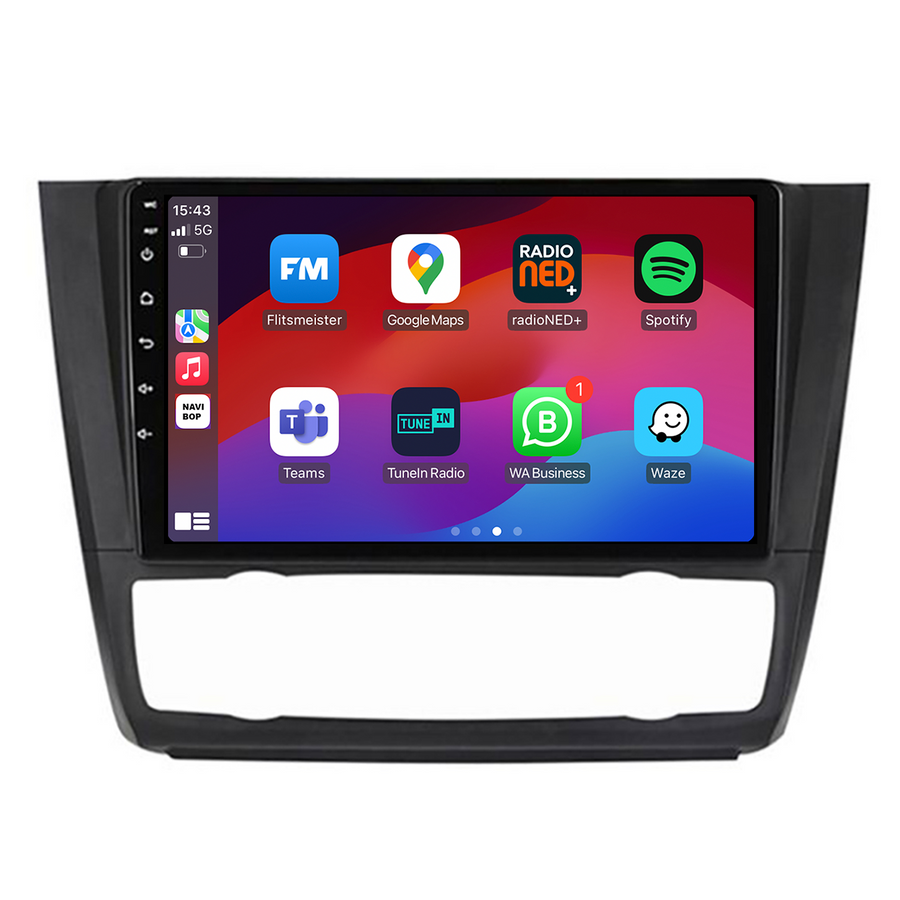 BMW 1 Serie | Autoradio | CarPlay & Android Auto | Android 15.0 | 2005 t/m 2015