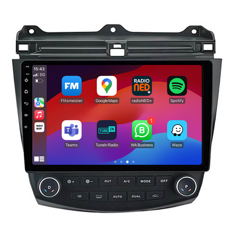 Honda Accord | Autoradio | CarPlay & Android Auto | Android 15.0 | 2003 t/m 2008