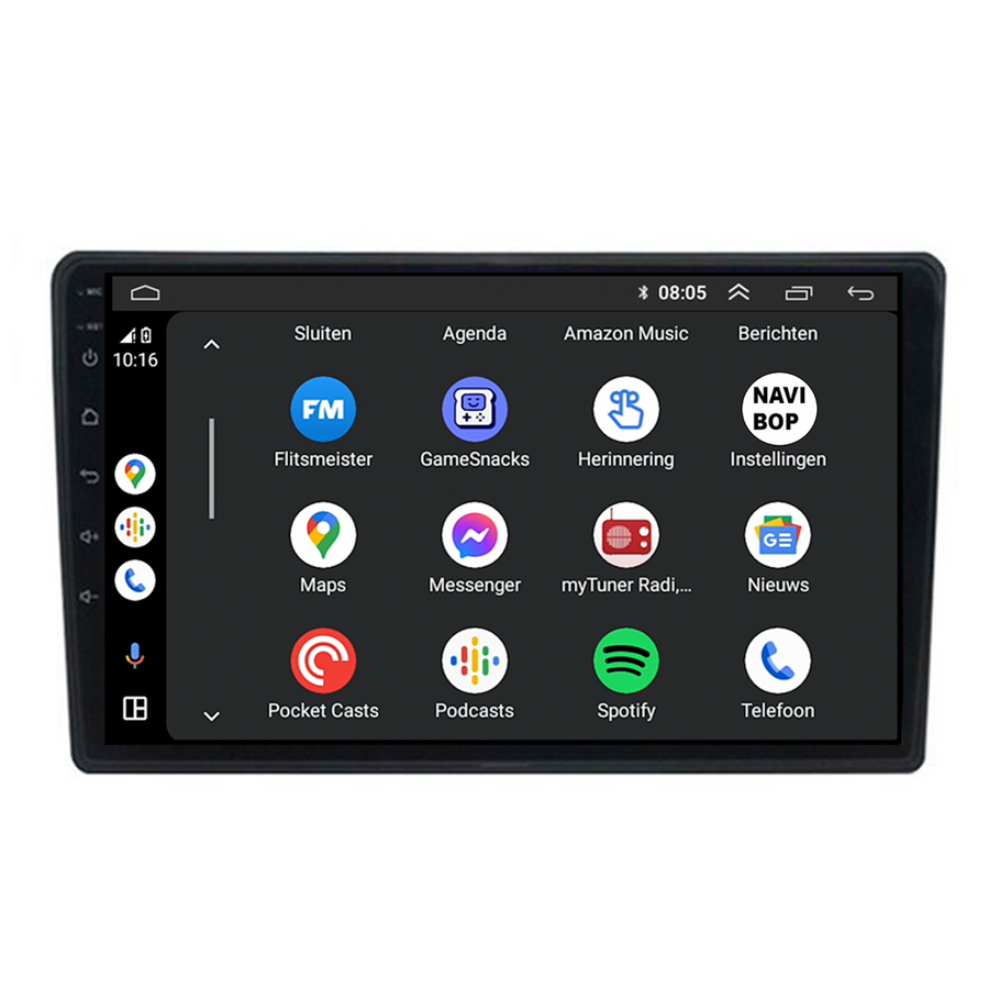 Audi A3 | Autoradio | CarPlay & Android Auto | Android 15.0 | 2003 t/m 2012