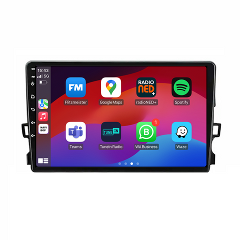 Toyota Auris | Autoradio | CarPlay & Android Auto | Android 15.0 | 2006 t/m 2012