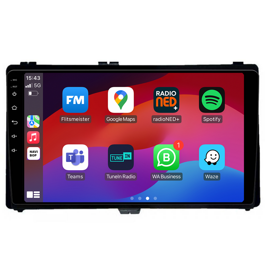 Toyota Auris | Autoradio | CarPlay & Android Auto | Android 15.0 | 2013 t/m 2016
