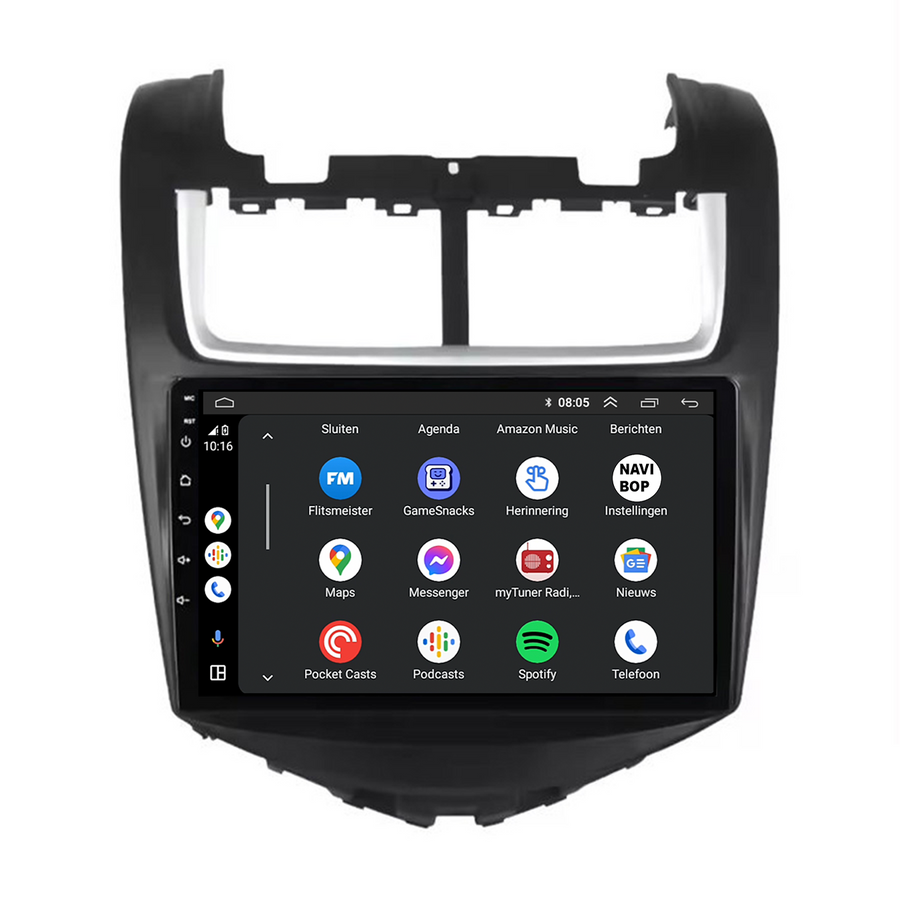 Chevrolet Aveo | Autoradio | CarPlay & Android Auto | Android 15.0 | 2011 t/m 2017