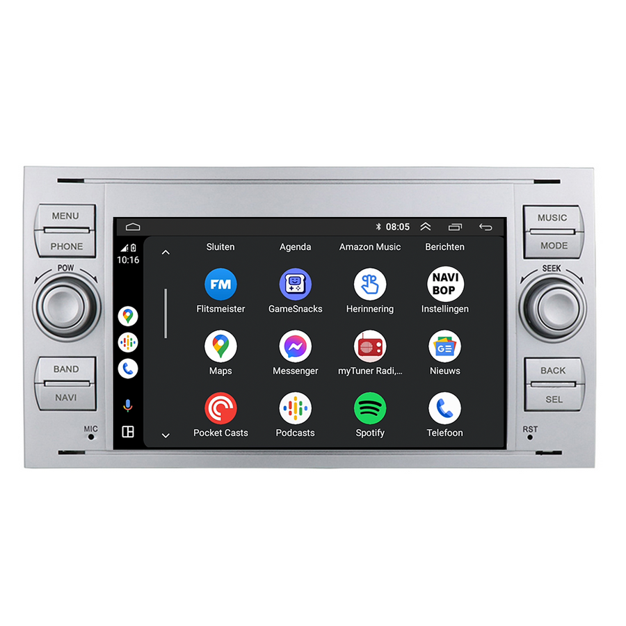 Ford Galaxy | Autoradio | CarPlay & Android Auto | Android 15.0 | 2005 t/m 2010