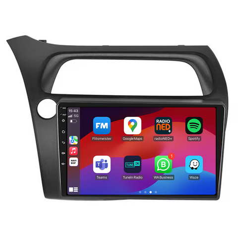 Honda Civic | Autoradio | CarPlay & Android Auto | Android 15.0 | 2004 t/m 2011