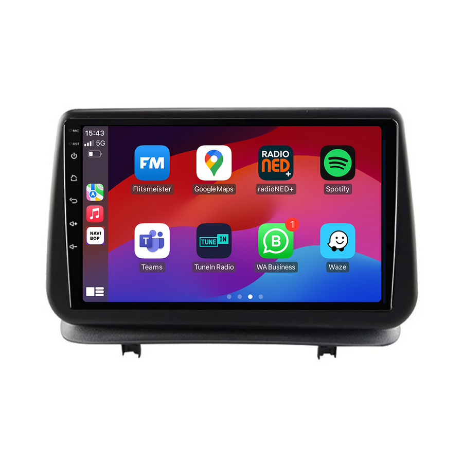 Renault Clio  | Autoradio | CarPlay & Android Auto | Android 15.0 | 2005 t/m 2012