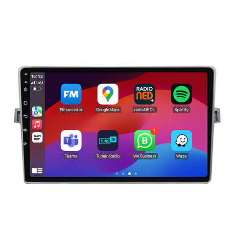 Toyota Corolla | Autoradio | CarPlay & Android Auto | Android 15.0 | 2010 t/m 2015
