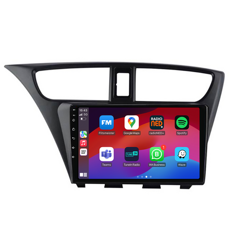 Honda Civic | Autoradio | CarPlay & Android Auto | Android 15.0 | 2012 t/m 2016