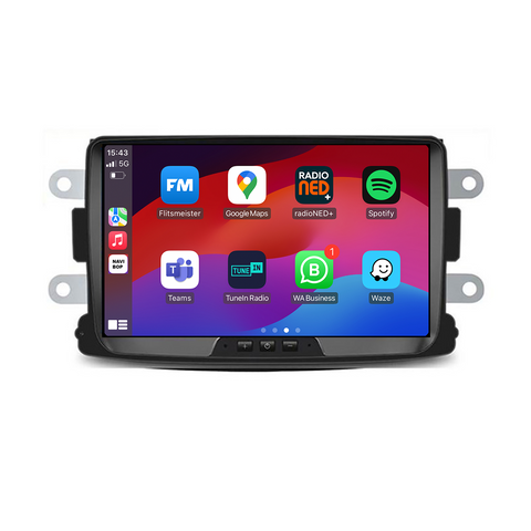 Dacia Lodgy | Autoradio | CarPlay & Android Auto | Android 15.0 | 2012 t/m 2020