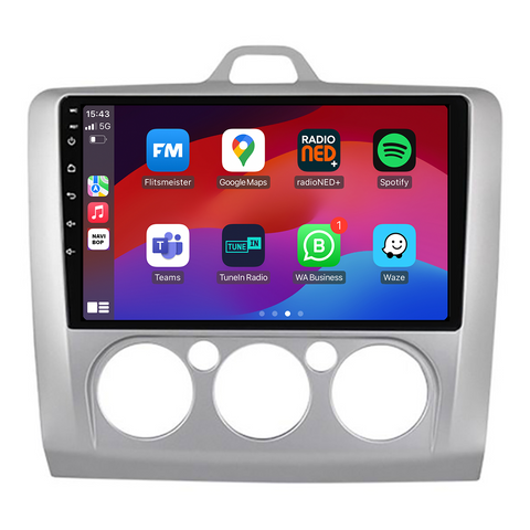 Ford Focus | Autoradio | CarPlay & Android Auto | Android 15.0 | 2004 t/m 2011