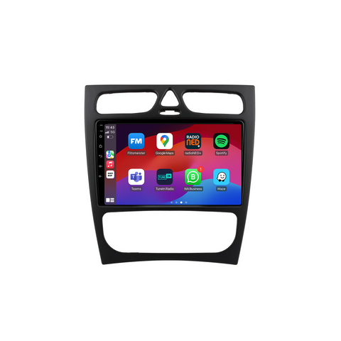 Mercedes C-klasse | Autoradio | CarPlay & Android Auto | Android 15.0 | 2000 t/m 2004