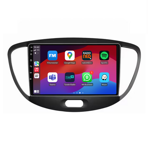 Hyundai I10 | Autoradio | CarPlay & Android Auto | Android 15.0 | 2007 t/m 2013