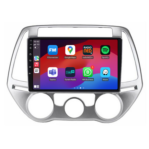 Hyundai I20 | Autoradio | CarPlay & Android Auto | Android 15.0 | 2008 t/m 2015