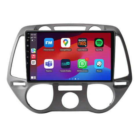 Hyundai I20 | Autoradio | CarPlay & Android Auto | Android 15.0 | 2008 t/m 2016