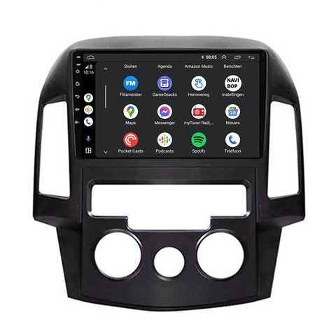 Hyundai I30 | Autoradio | CarPlay & Android Auto | Android 15.0 | 2007 t/m 2014