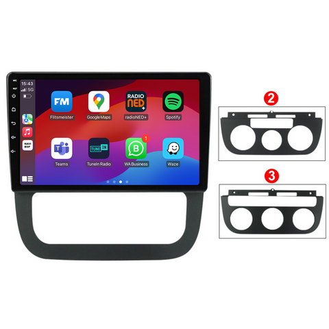 Volkswagen Jetta | Autoradio | CarPlay & Android Auto | Android 15.0 | 2005 t/m 2010