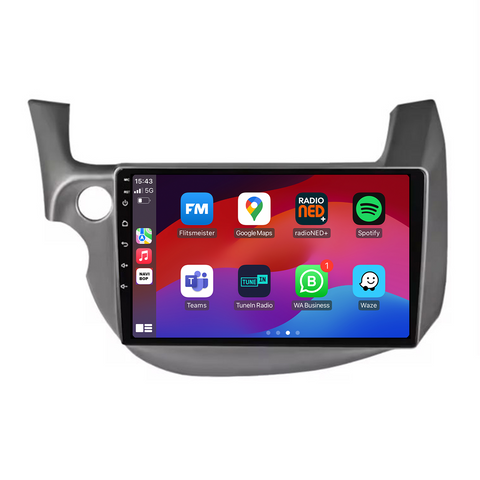 Honda Jazz | Autoradio | CarPlay & Android Auto | Android 15.0 | 2007 t/m 2015
