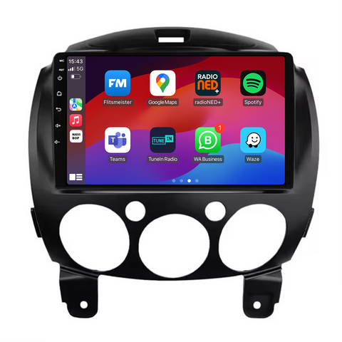 Mazda 2  | Autoradio | CarPlay & Android Auto | Android 15.0 | 2007 t/m 2014