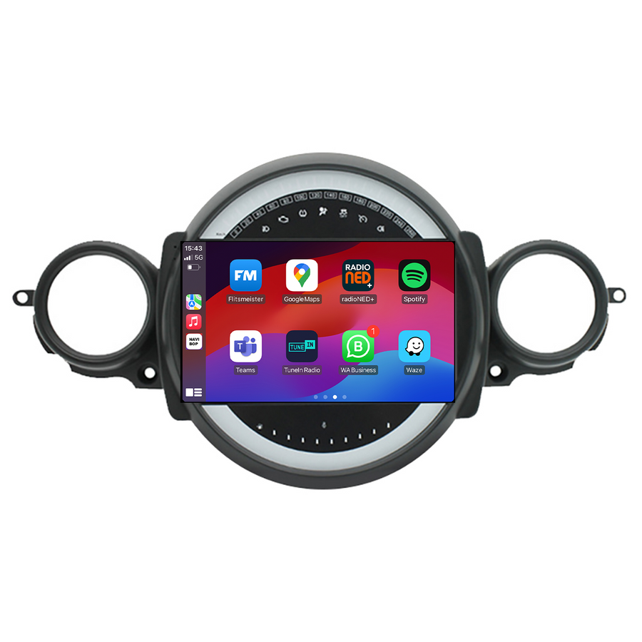 Mini Cooper R56 | Autoradio | CarPlay & Android Auto | Android 15.0 | 2006 t/m 2017