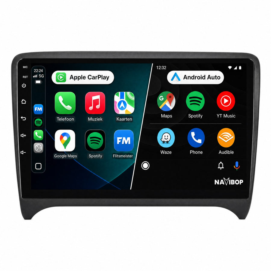 Audi Tt | Autoradio | CarPlay & Android Auto | Android 15.0 | 2007 t/m 2014