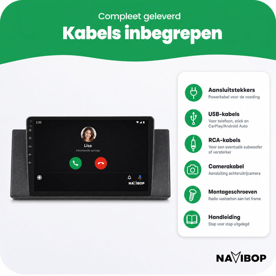 BMW X5 5-SERIE | Autoradio | CarPlay & Android Auto | Android 15.0 | 1995 t/m 2006
