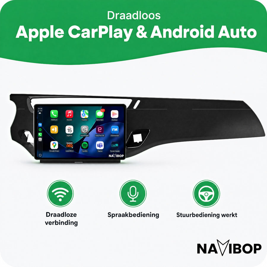 Citroën C3, DS3 Zwart | Autoradio | CarPlay & Android Auto | Android 15.0 | 2010 t/m 2016