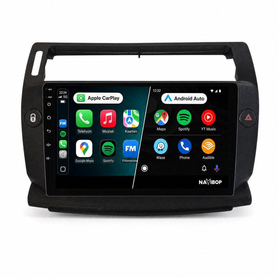 Citroën C4 | Autoradio | CarPlay & Android Auto | Android 15.0 | 2004 t/m 2013