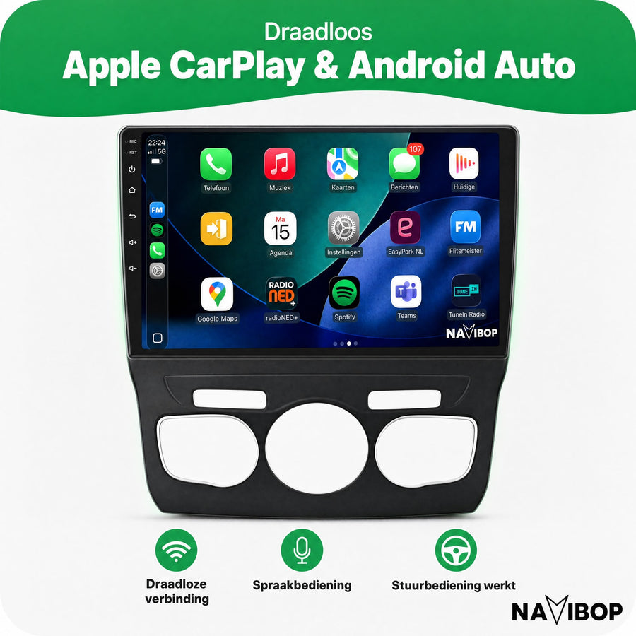 Citroën C4 | Autoradio | CarPlay & Android Auto | Android 15.0 | 2013 t/m 2017