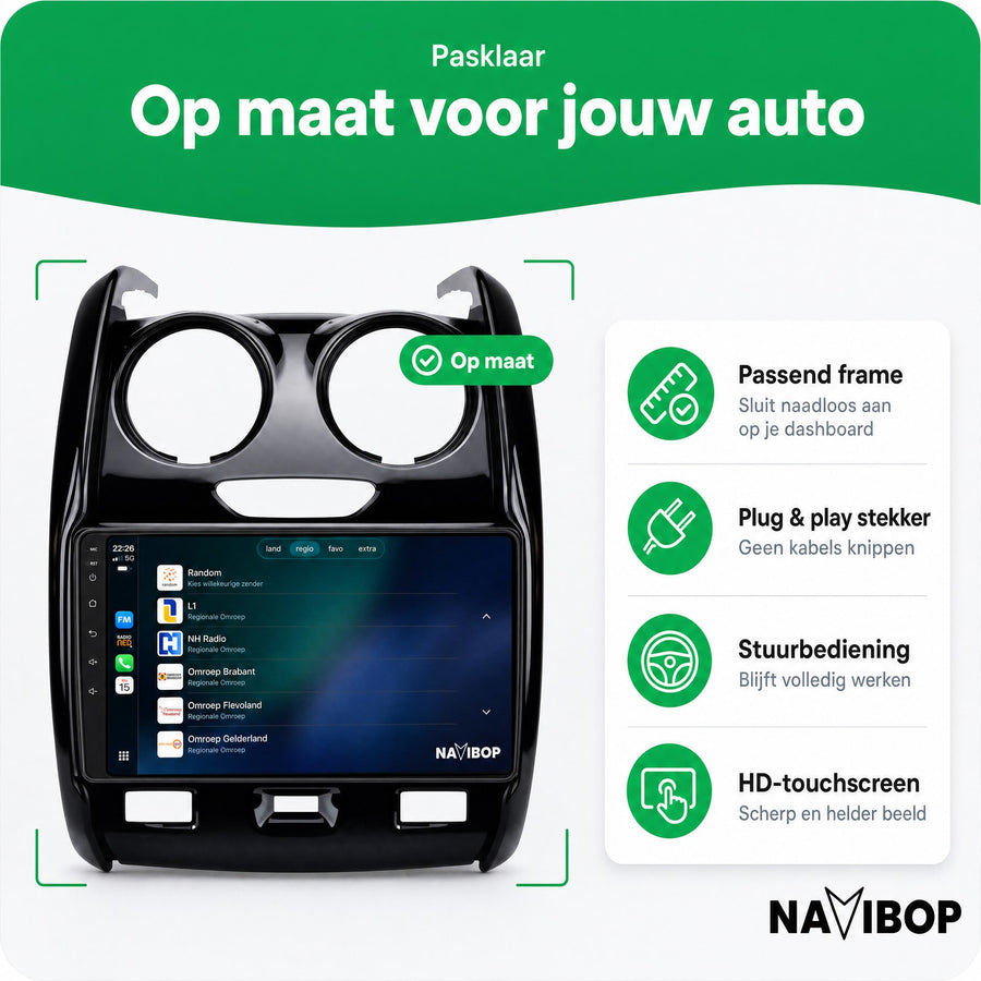 Dacia Duster | Autoradio | CarPlay & Android Auto | Android 15.0