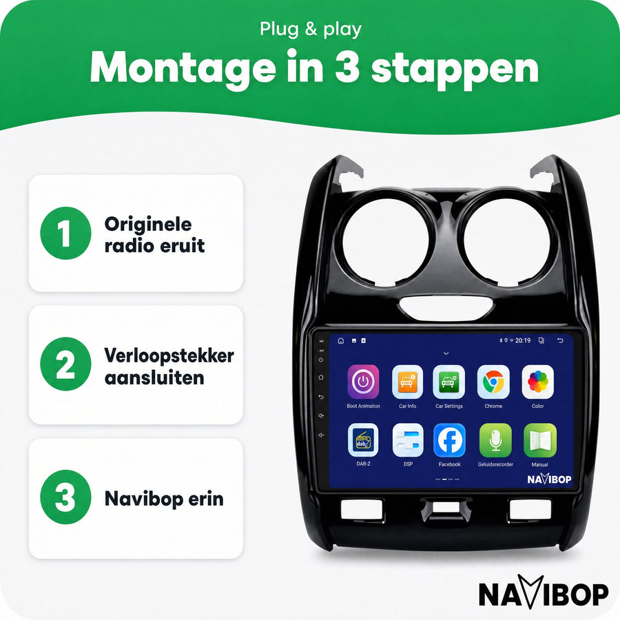 Dacia Duster | Autoradio | CarPlay & Android Auto | Android 15.0