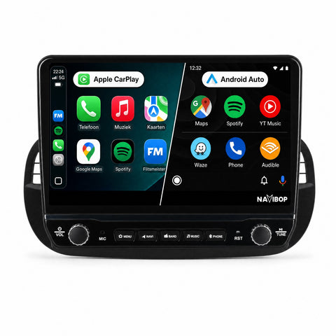 Fiat 500 | Autoradio | CarPlay & Android Auto | Android 15.0 | 2007 t/m 2015