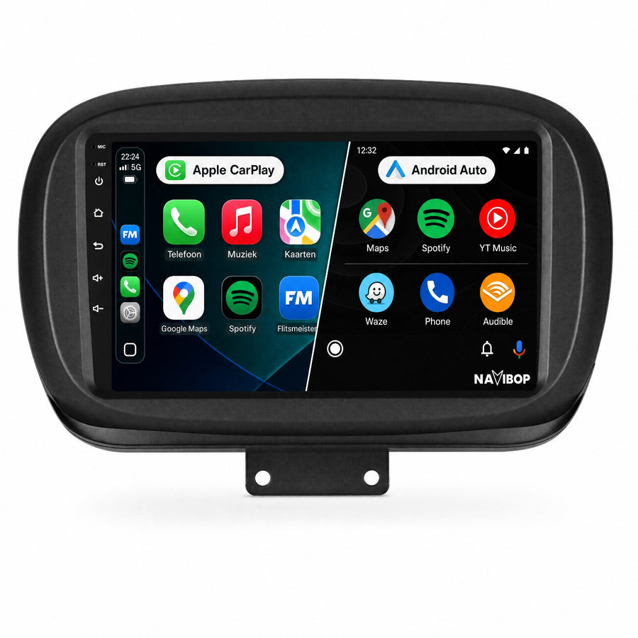 Fiat 500X | Autoradio | CarPlay & Android Auto | Android 15.0 | 2014 t/m 2020