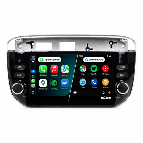 Fiat Punto Evo | Autoradio | CarPlay & Android Auto | Android 15.0 | 2010 t/m 2015