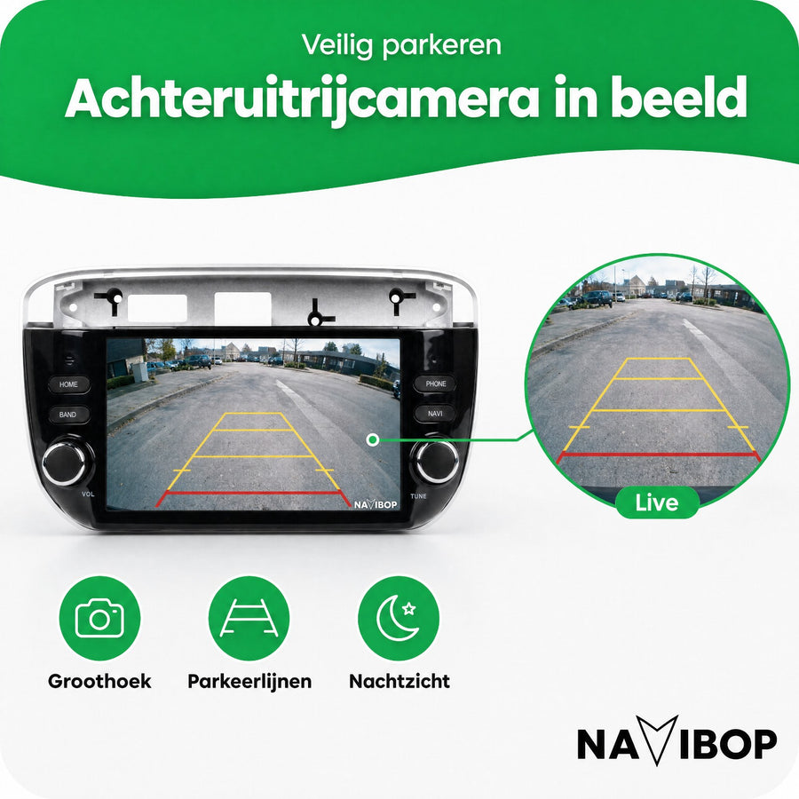 Fiat Punto Evo | Autoradio | CarPlay & Android Auto | Android 15.0 | 2010 t/m 2015