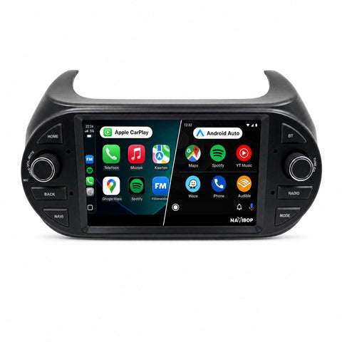 Fiat Qubo Fiorini Citroen Nemo | Autoradio | CarPlay & Android Auto | Android 15.0