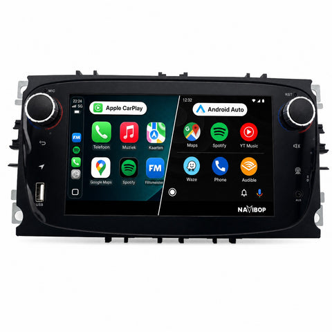 Ford C-max Fiesta Fusion | Autoradio | CarPlay & Android Auto | Android 15.0
