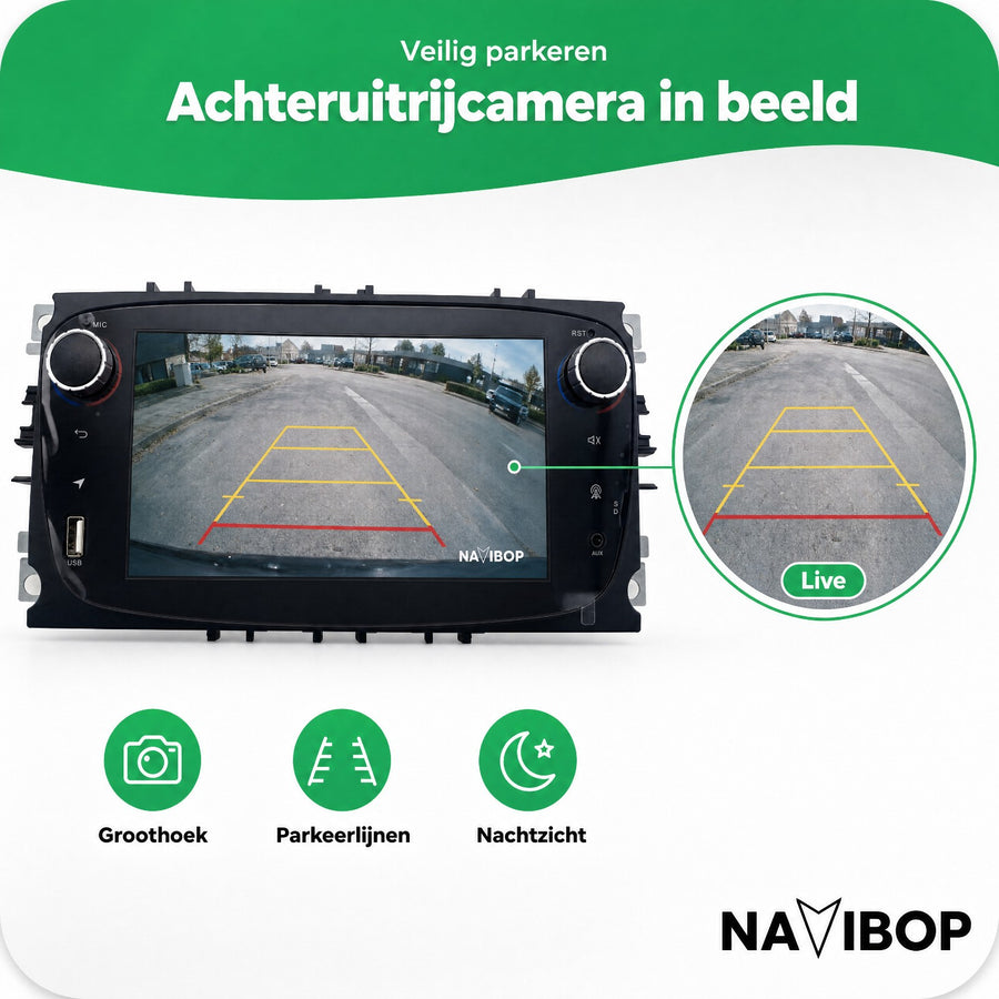 Ford C-max Fiesta Fusion | Autoradio | CarPlay & Android Auto | Android 15.0