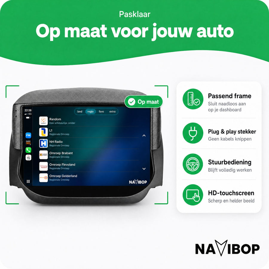 Ford Ecosport | Autoradio | CarPlay & Android Auto | Android 15.0 | 2014 t/m 2017