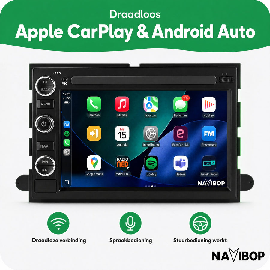 Ford F150 | Autoradio | CarPlay & Android Auto | Android 15.0 | 2003 t/m 2007