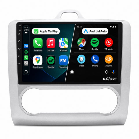 Ford Focus (automatische Airco) | Autoradio | CarPlay & Android Auto | Android 15.0 | 2004 t/m 2011