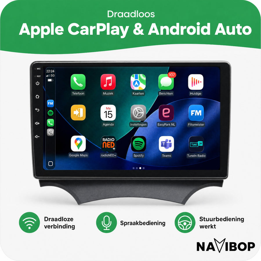 Ford Ka | Autoradio | CarPlay & Android Auto | Android 15.0 | 2000 t/m 2020