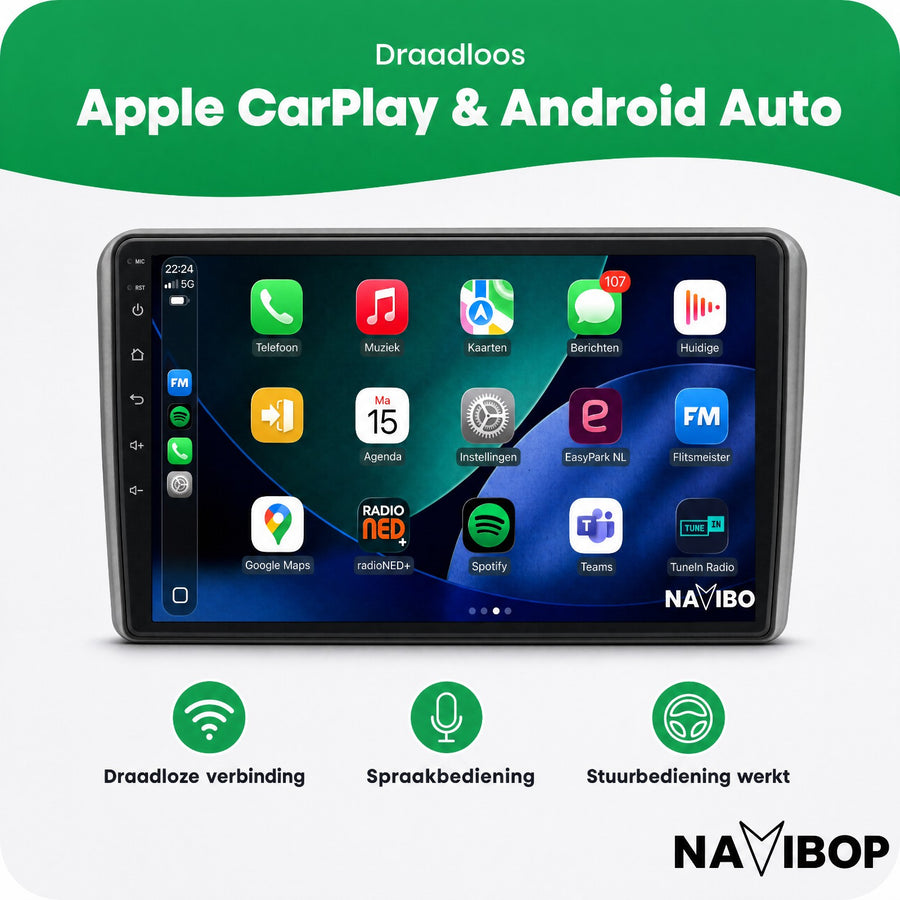 Ford Transit | Autoradio | CarPlay & Android Auto | Android 15.0 | 2009 t/m 2019