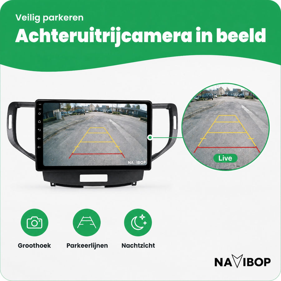 Honda Accord | Autoradio | CarPlay & Android Auto | Android 15.0 | 2008 t/m 2012