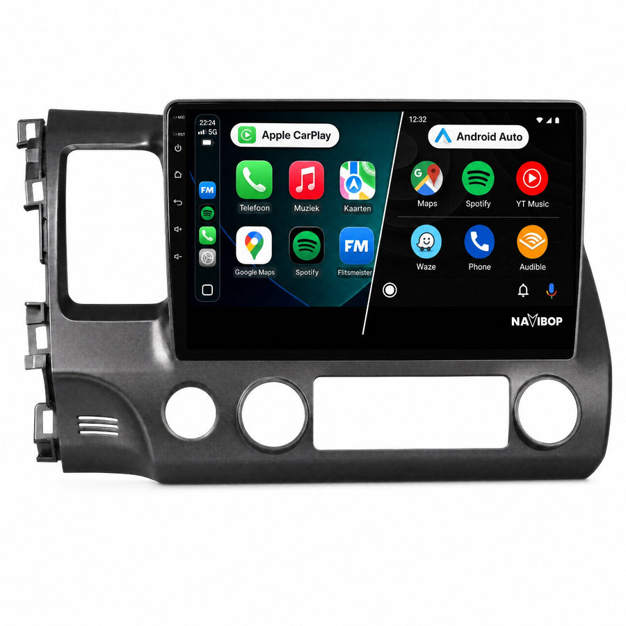 Honda Civic | Autoradio | CarPlay & Android Auto | Android 15.0 | 2005 t/m 2012