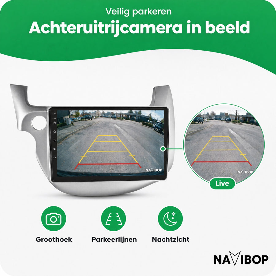 Honda Jazz Fit Zilver | Autoradio | CarPlay & Android Auto | Android 15.0 | 2007 t/m 2015